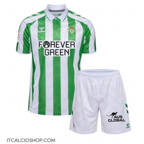Real Betis Prima Maglia Bambino 2024-25 Manica Corta (+ Pantaloni corti)